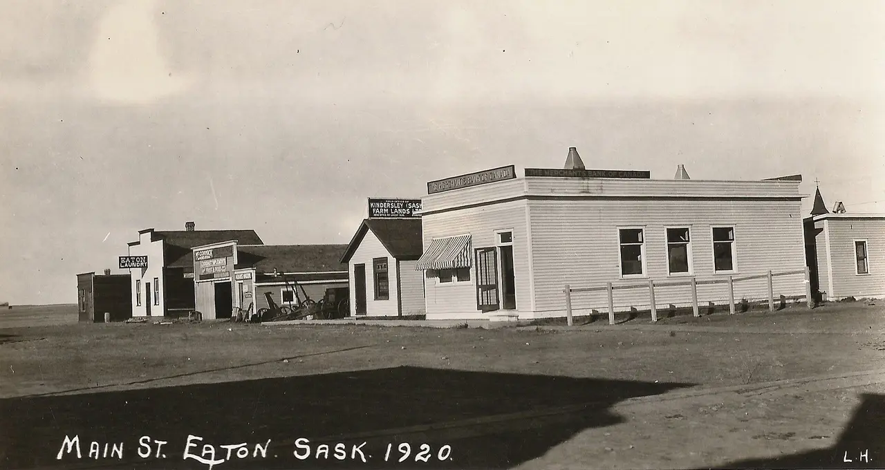 Main Street, Eaton (now Eatonia), 1920, 1920